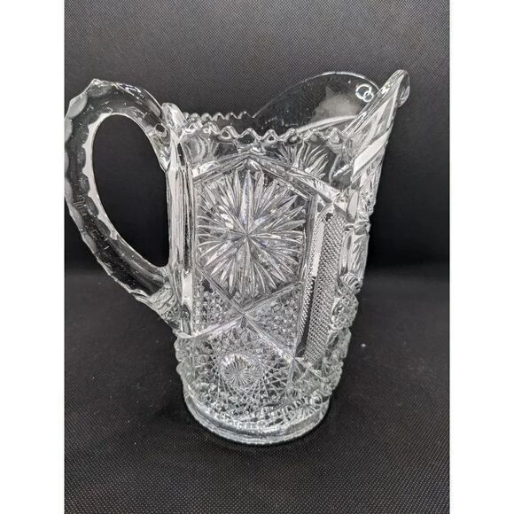 Imperial Glass Water pitcher  clear glass 8 in - Picture 3 of 10